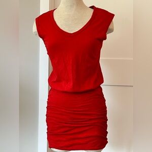 Sexy yet comfy red cotton minidress by Velvet by Graham & Spencer